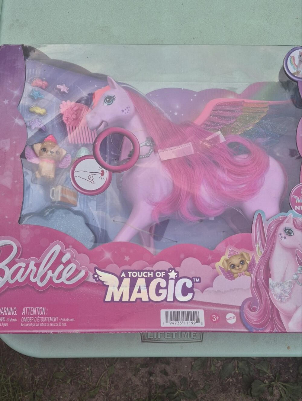 Barbie Pink Pegasus Pony with Pink Mane and Purple Wings